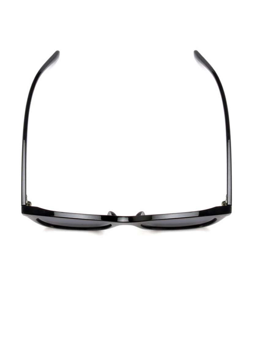 black square full plastic unisex sunglasses - 21511641 - Standard Image - 3