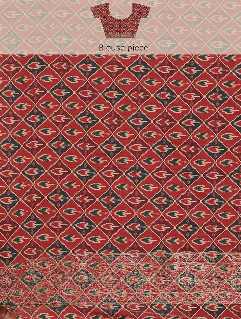 women self-designed bordered saree with blouse - 21511667 -  Standard Image - 5