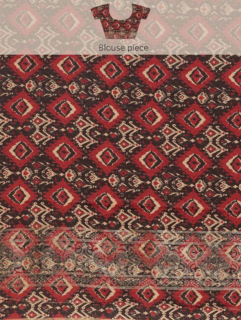 women self-designed bordered saree with blouse - 21511672 -  Standard Image - 5