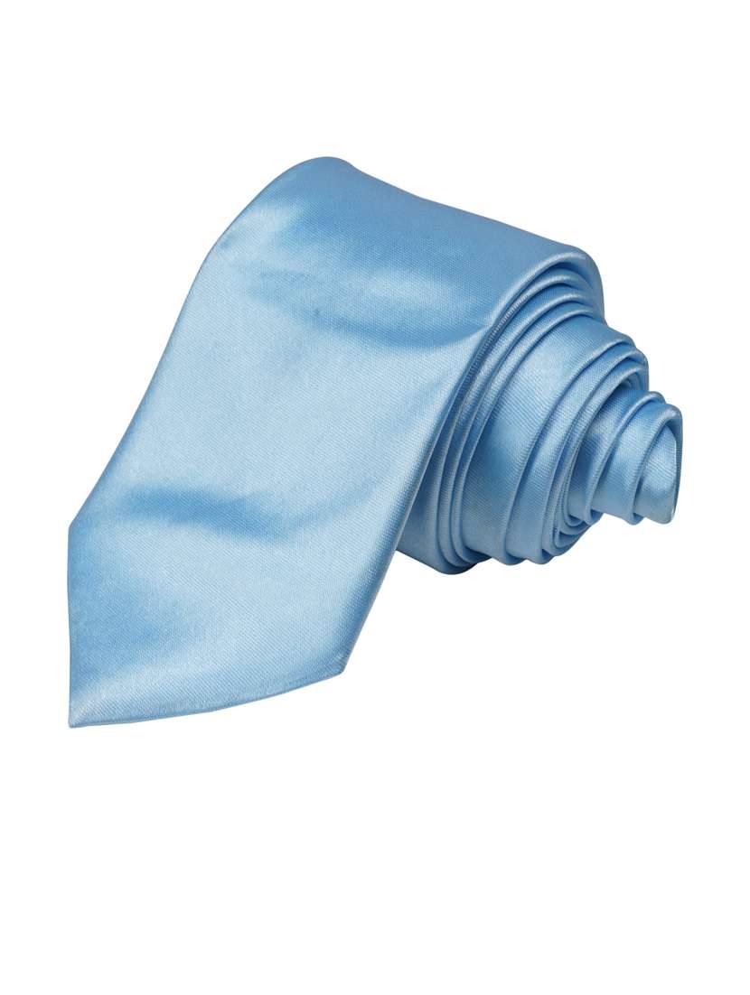 men blue solid tie - 21511792 - Zoom Image - 0
