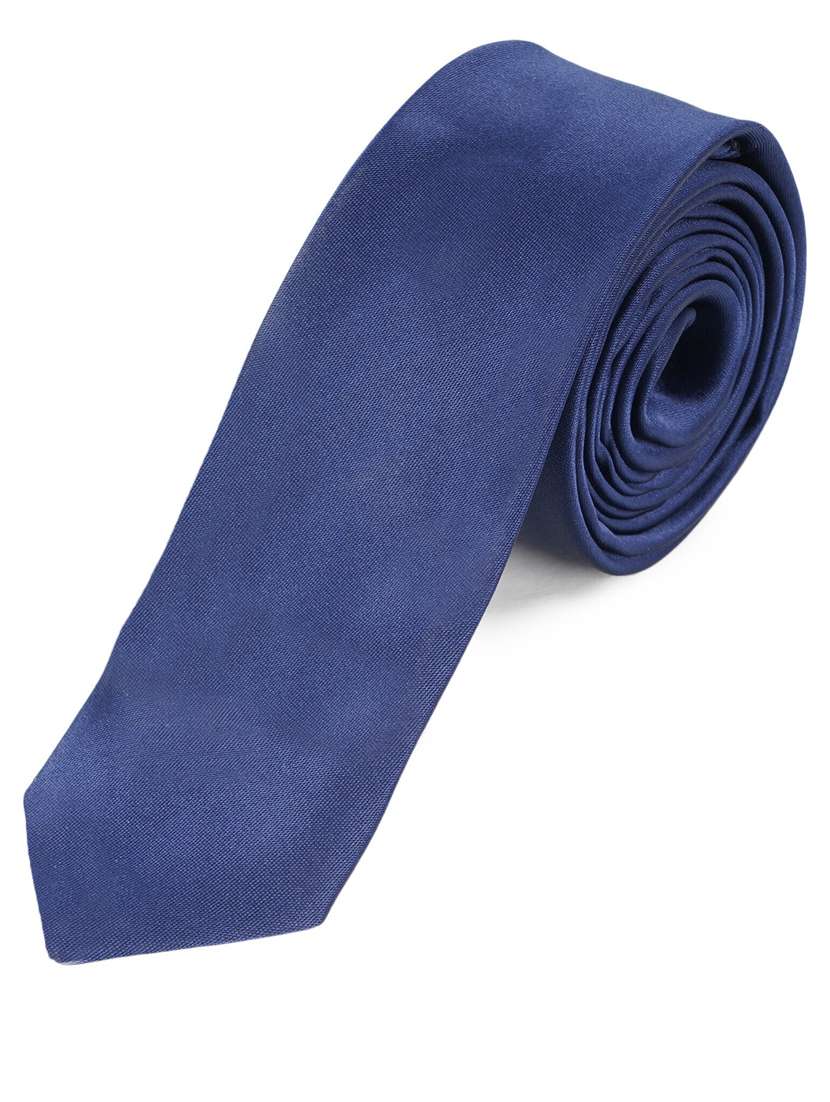 men blue plain tie - 21511803 -  Zoom Image - 0