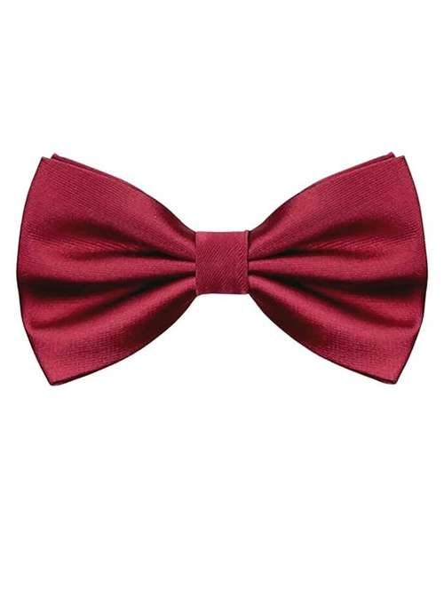 men maroon cotton blend bow - 21511808 - Standard Image - 0