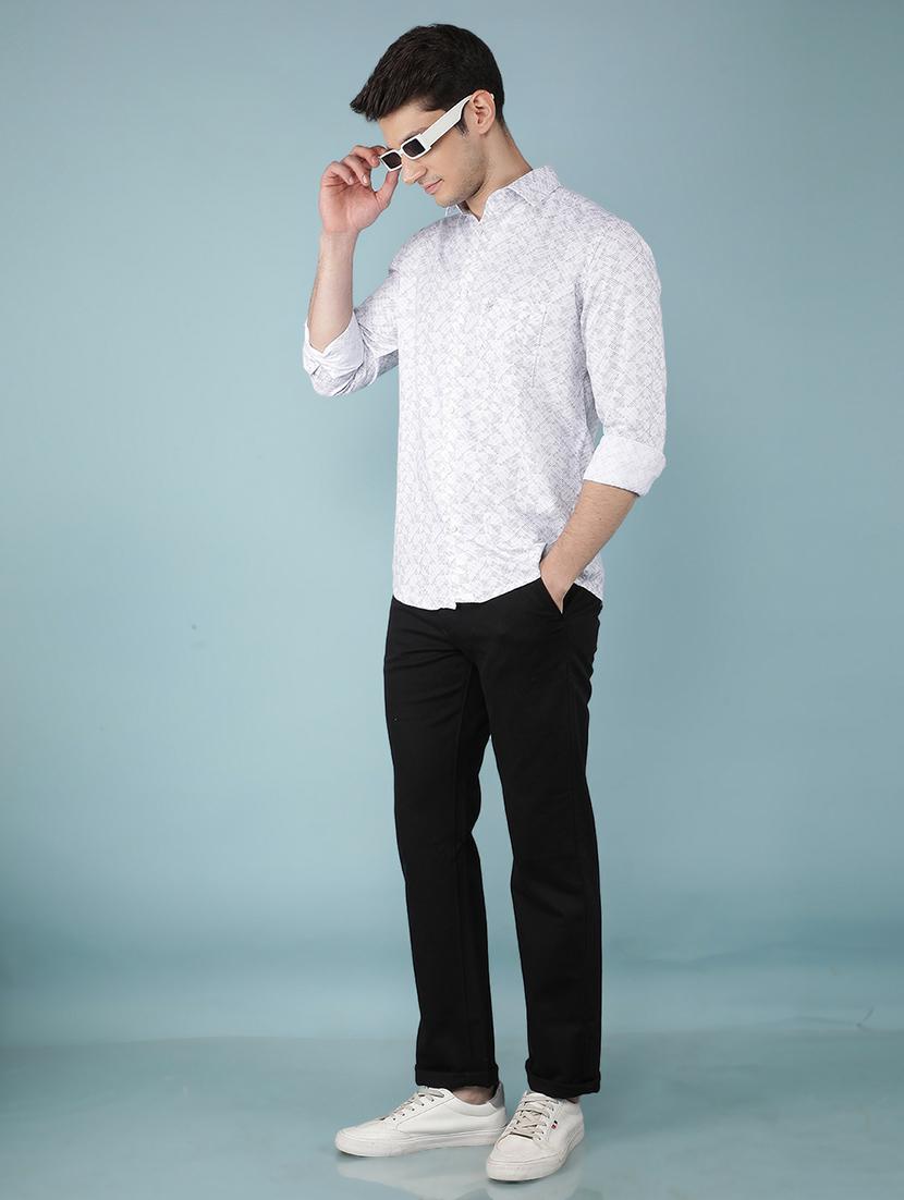 men collared printed casual shirt - 21511970 - Standard Image - 3