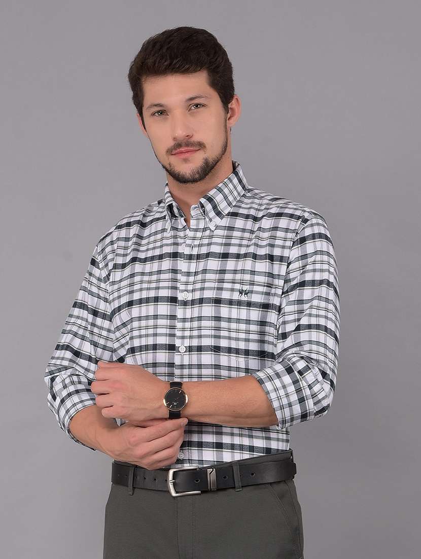 men white cotton casual shirt