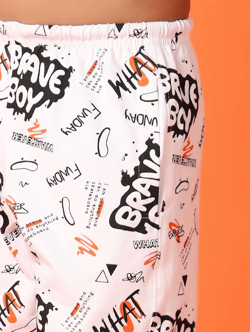 boys round neck printed shorts set - 21512480 -  Standard Image - 5