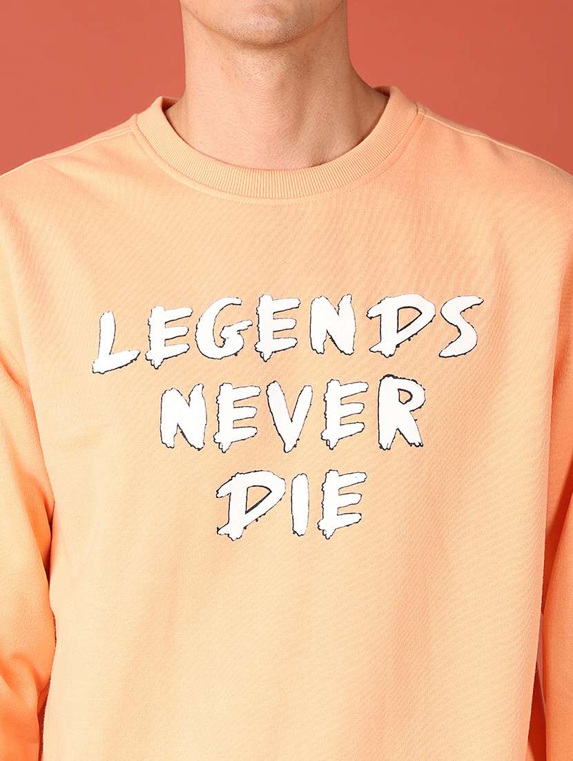 men long sleeve front printed sweatshirt - 21512538 -  Standard Image - 5