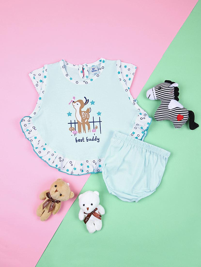 girls printed frock with bloomer set - 21512544 - Zoom Image - 0
