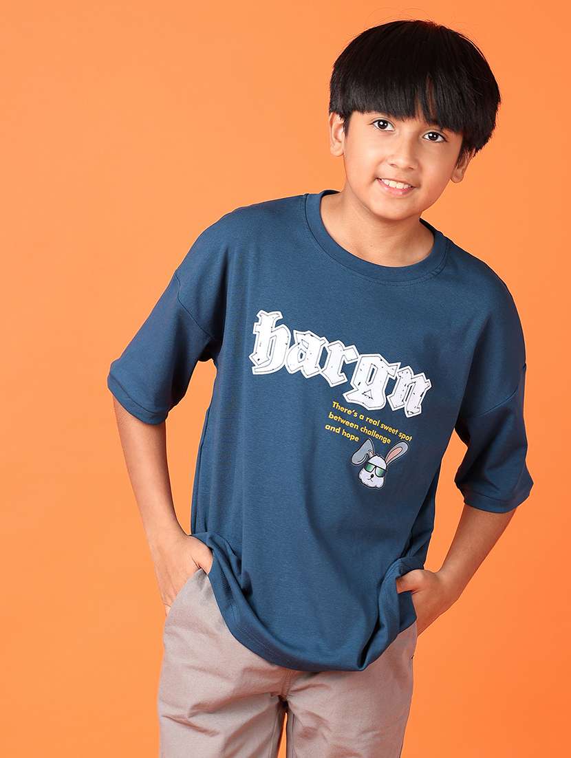 boys short sleeves printed t-shirt