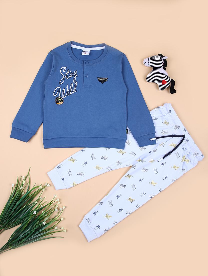 kids printed full length twin set - 21512569 - Zoom Image - 0