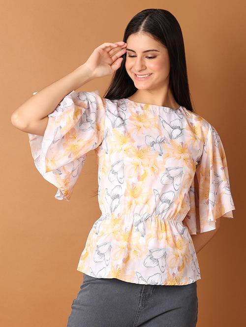 women floral printed round neck top - 21512697 -  Standard Image - 0