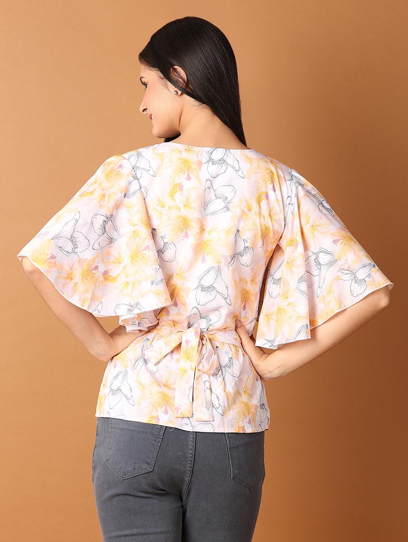 women floral printed round neck top - 21512697 - Standard Image - 3