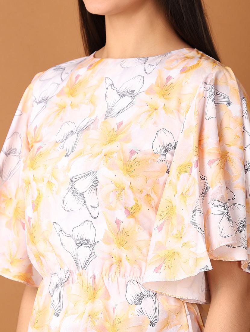 women floral printed round neck top - 21512697 - Standard Image - 5