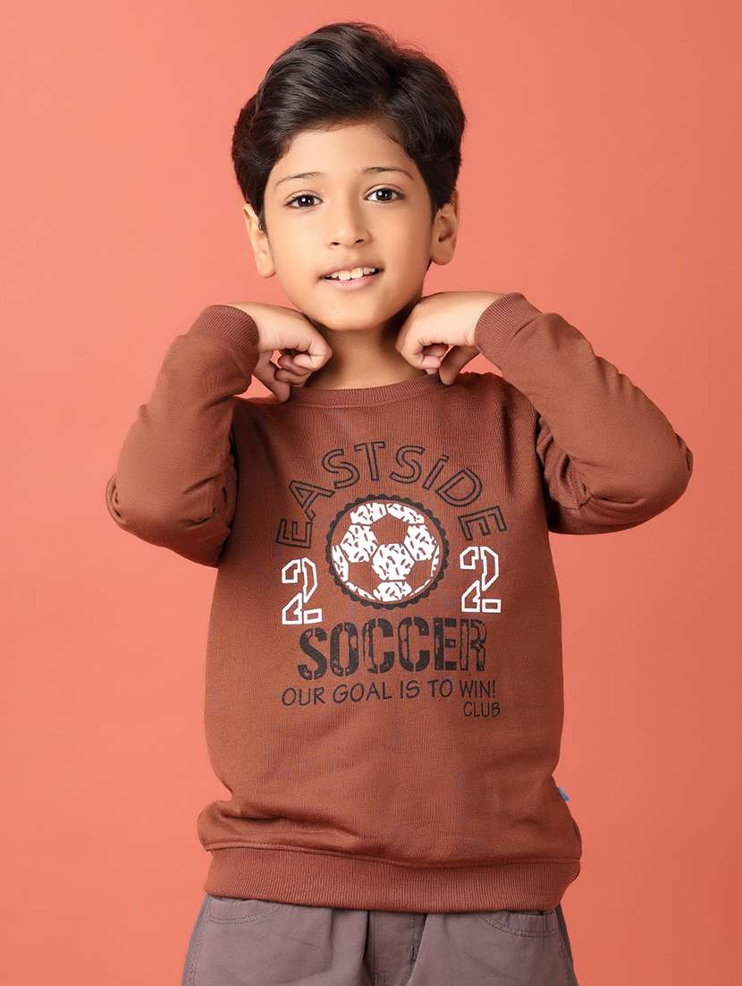 boys plain long sleeve sweatshirt