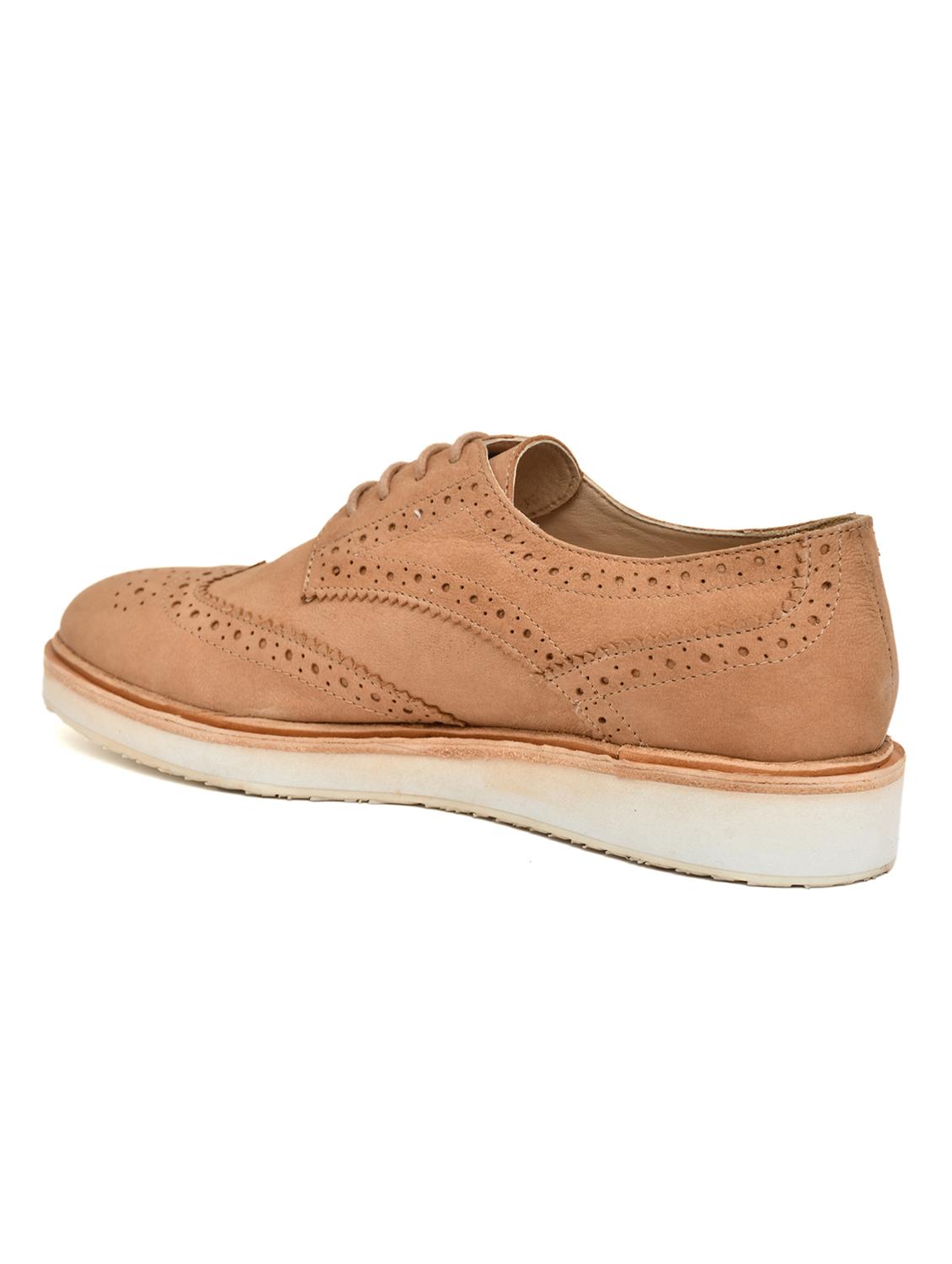 women tan oxfords casual shoes - 21513282 - Standard Image - 3