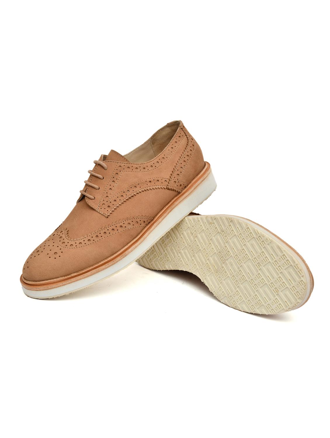 women tan oxfords casual shoes - 21513282 - Standard Image - 5