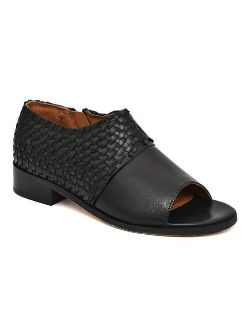 women black slip on sandal - 21513319 - Standard Image - 0