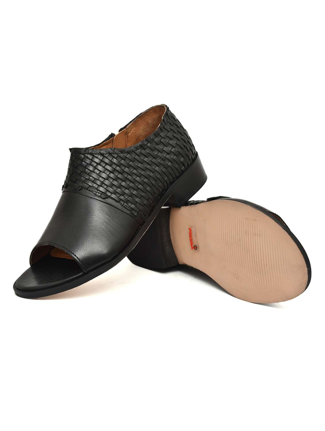 women black slip on sandal - 21513319 - Standard Image - 5