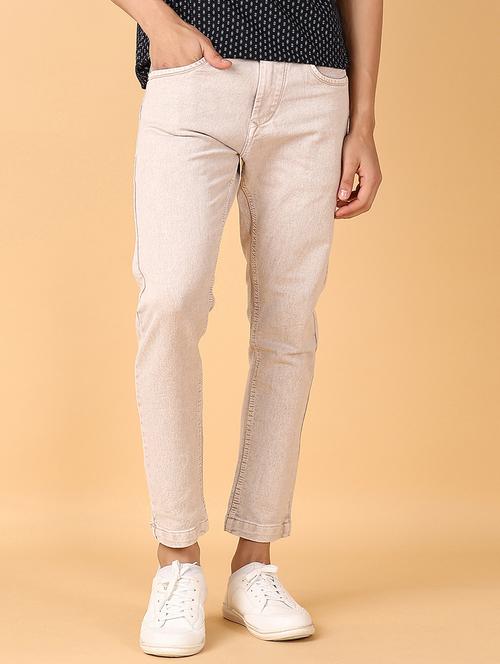 men mid rise slim fit plain jeans - 21513395 - Standard Image - 0