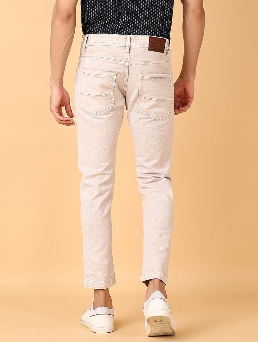 men mid rise slim fit plain jeans - 21513395 - Standard Image - 3