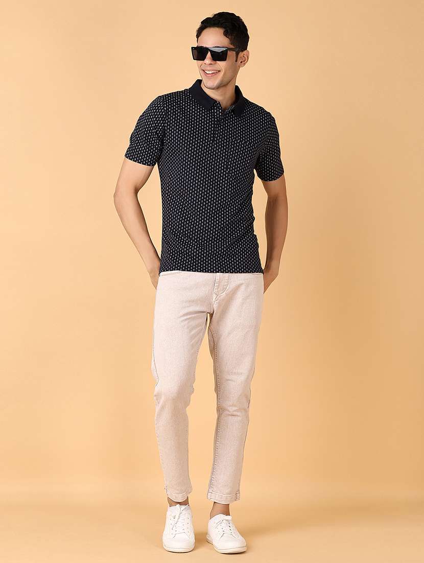 Men Mid Rise Slim Fit Plain Jeans