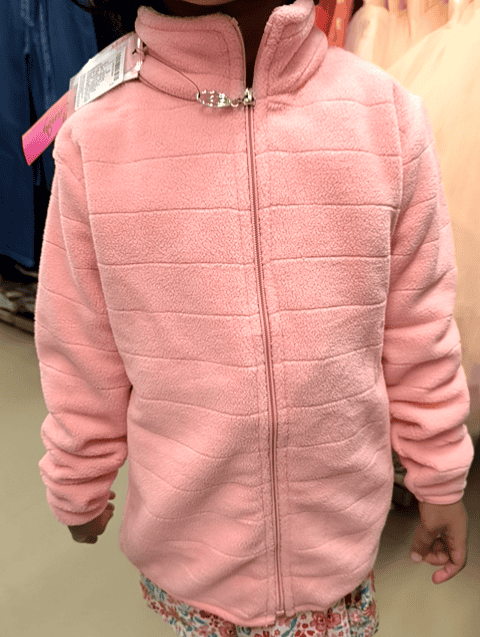 light pink polar fleece sweatshirt - 21513398 - Zoom Image - 0