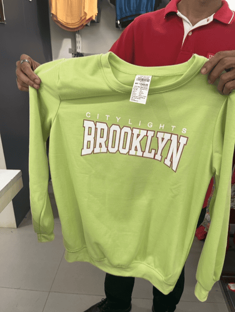green spun fleece sweatshirt - 21513426 -  Zoom Image - 0