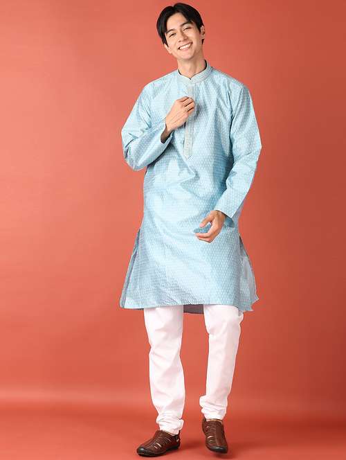 men self design kurta churidar ethnic wear set - 21513454 -  Standard Image - 0