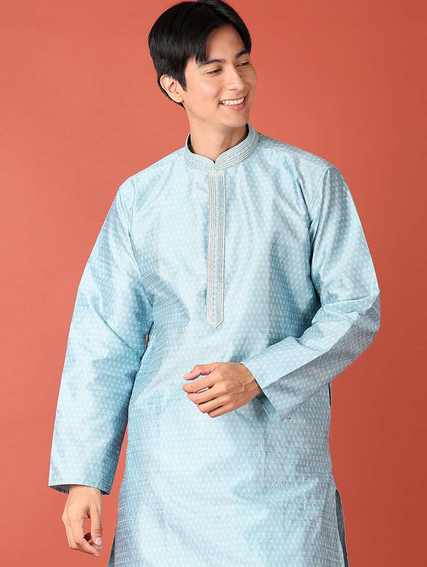 men self design kurta churidar ethnic wear set - 21513454 -  Standard Image - 3