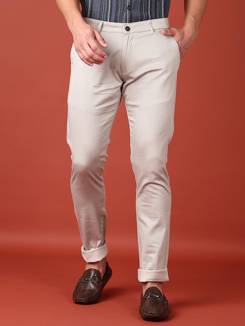 men mid rise printed chinos trouser - 21513538 -  Zoom Image - 0