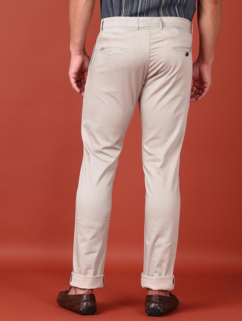 men mid rise printed chinos trouser - 21513538 - Standard Image - 3