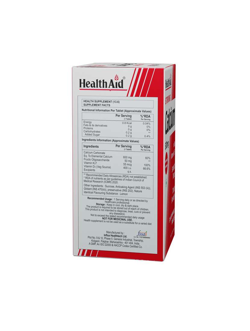 healthaid strong calcium 500mg -30 chewable tablets - 21513794 -  Standard Image - 5