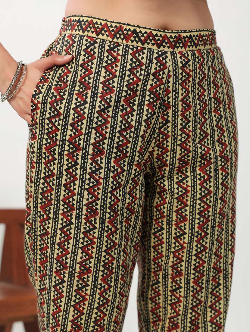 women three quarter sleeve kurta pant with dupatta set - 21513855 -  Standard Image - 5