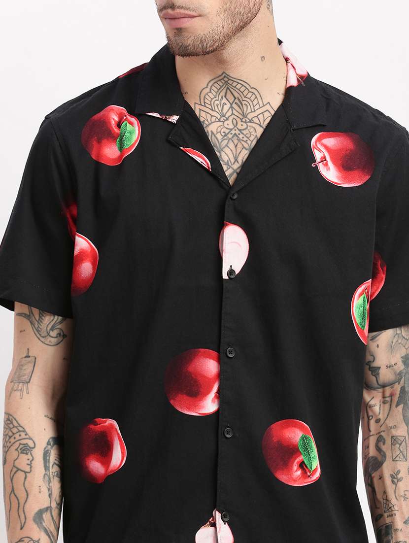 men black printed co-ord set - 21514397 -  Standard Image - 5