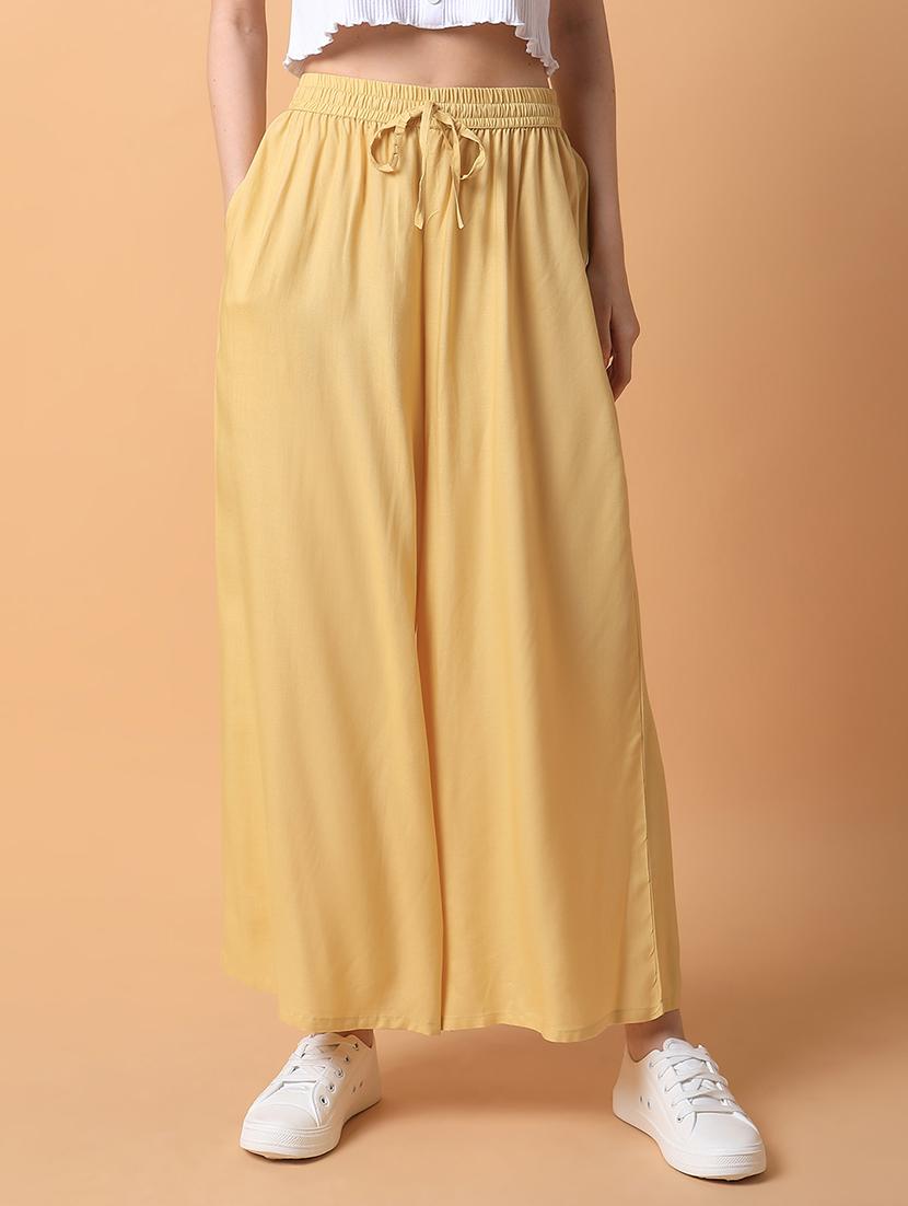 women solid flat front wide leg trouser - 21514484 -  Zoom Image - 0