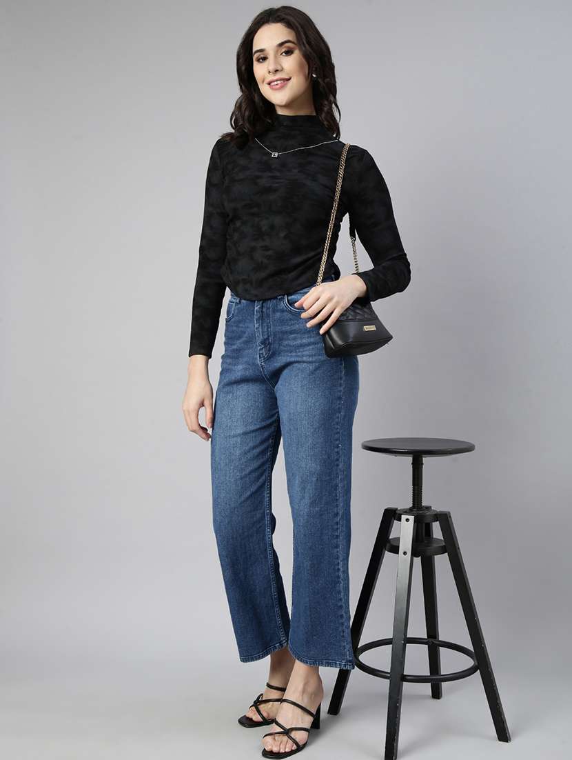 women printed high neck top - 21514488 -  Standard Image - 5