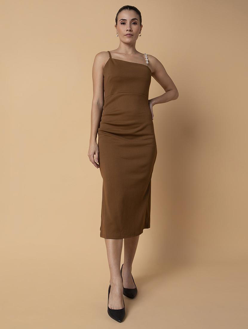 women solid sleeveless sheath dress - 21514528 - Standard Image - 5