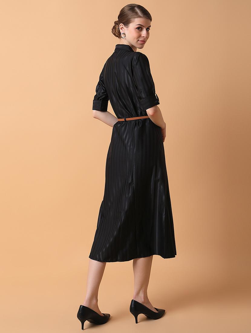women striped collared shirt dress - 21514565 - Standard Image - 3