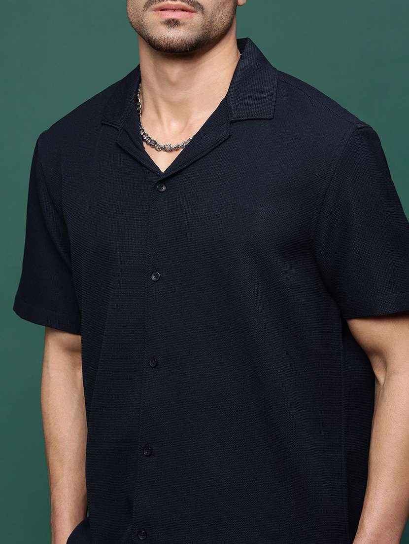 men blue solid co-ord set - 21514643 -  Standard Image - 5