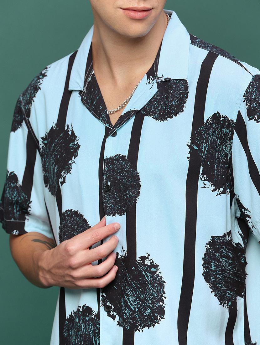 men blue printed co-ord sets - 21514655 - Standard Image - 5
