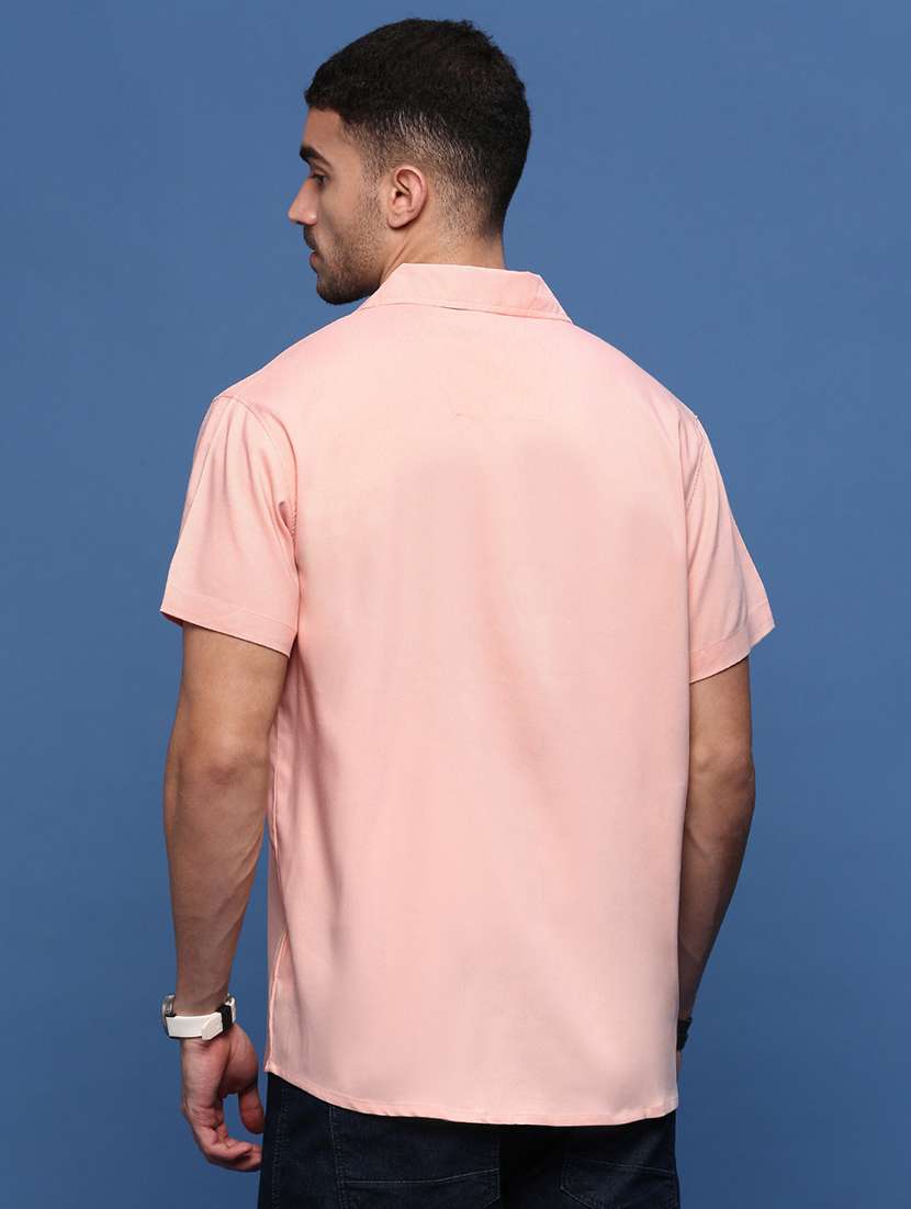 men collared solid casual shirt - 21514707 -  Standard Image - 3