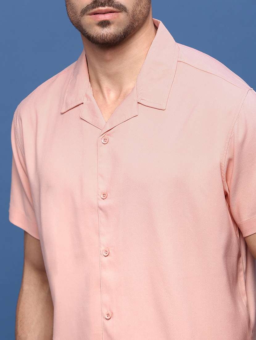 men collared solid casual shirt - 21514707 -  Standard Image - 5