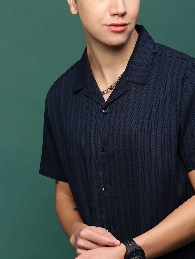 men collared stripes casual shirt - 21514717 -  Standard Image - 5