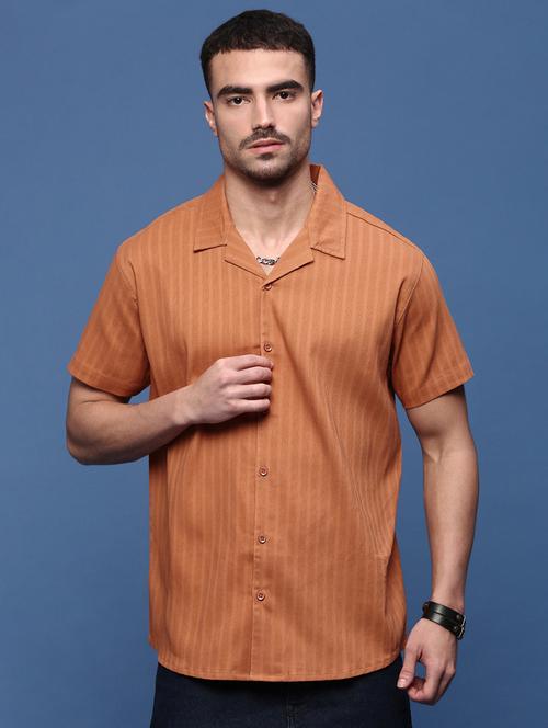 men self design short sleeves casual shirts - 21514719 -  Standard Image - 0