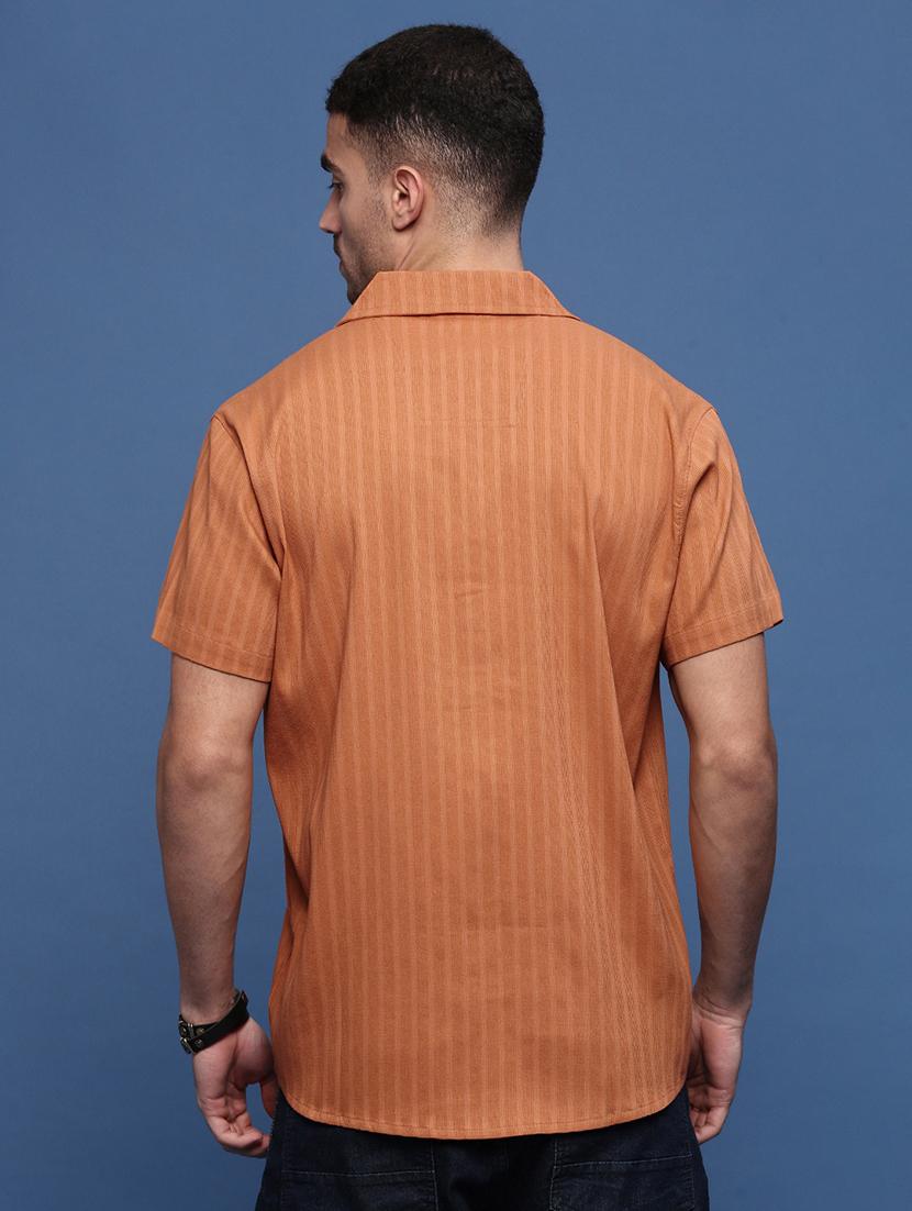 men self design short sleeves casual shirts - 21514719 - Standard Image - 3