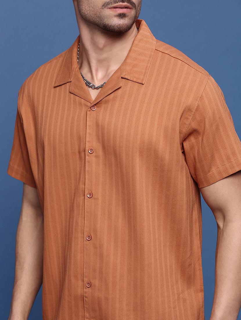 men self design short sleeves casual shirts - 21514719 - Standard Image - 5