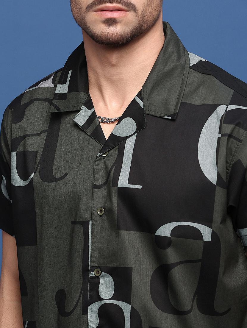 men typography short sleeves casual shirts - 21514741 - Standard Image - 5