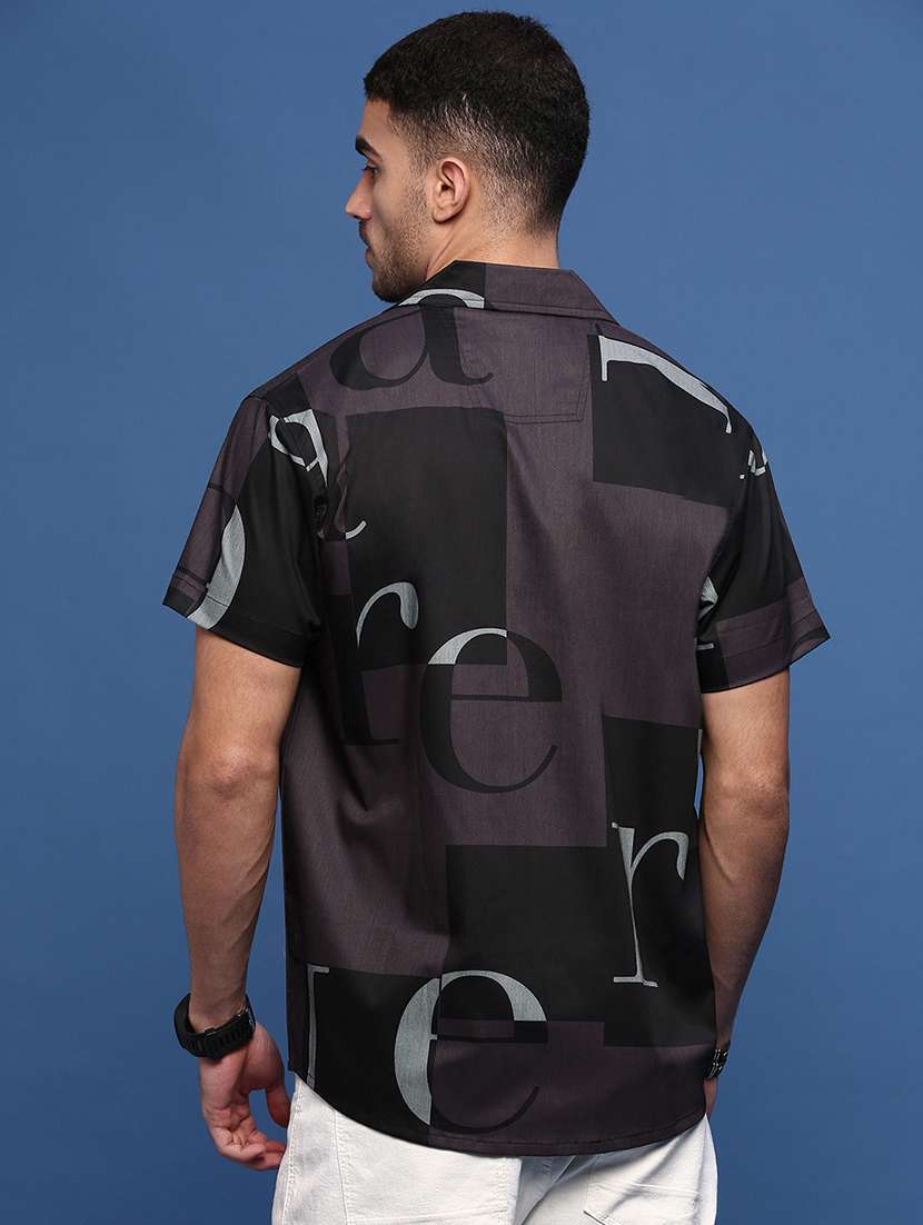 men purple cotton blend casual shirt - 21514742 -  Standard Image - 3