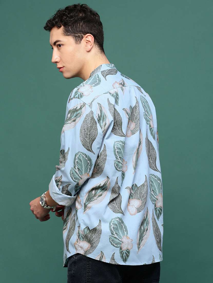 men long sleeve printed casual shirt - 21514770 -  Standard Image - 3