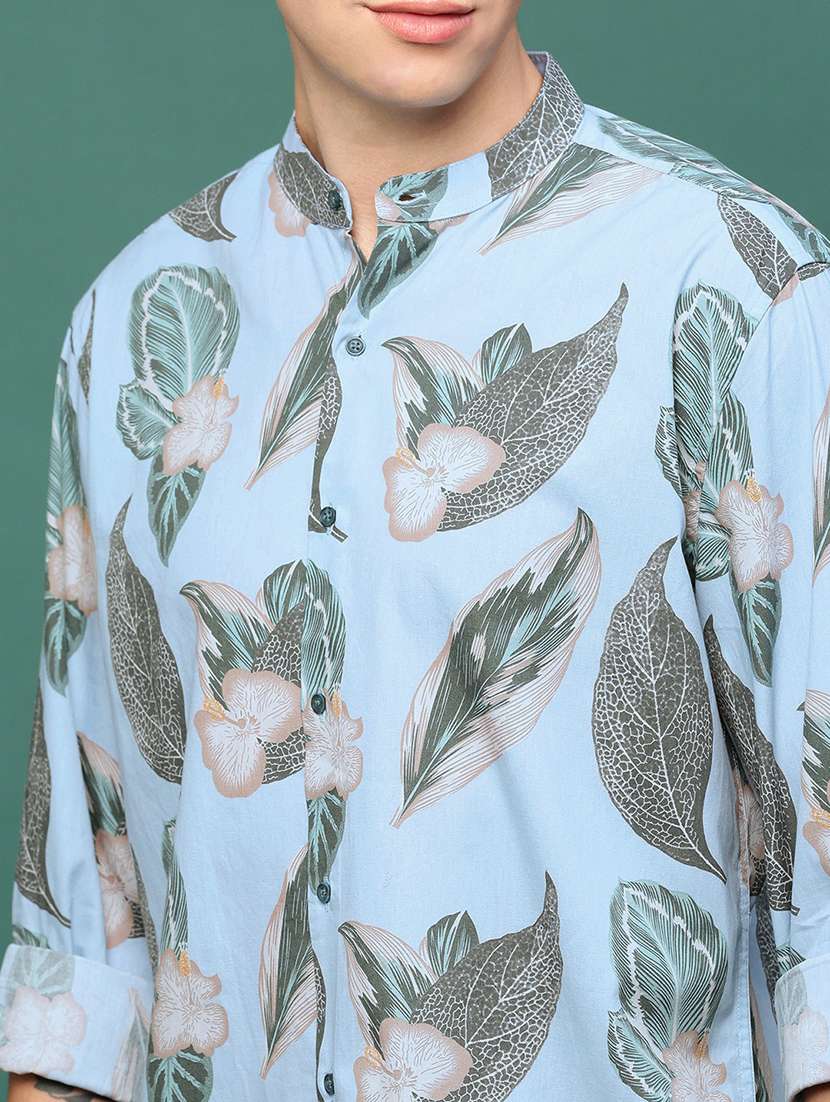 men long sleeve printed casual shirt - 21514770 -  Standard Image - 5