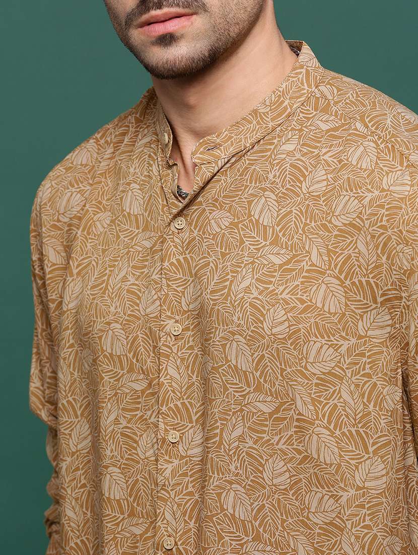 men printed long sleeves casual shirts - 21514772 -  Standard Image - 5